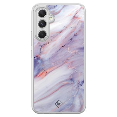 Samsung Galaxy A54 hybride hoesje - Marmer paars Samsung Galaxy A54 hybride hoesje - Marmer paars