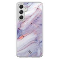 Samsung Galaxy A54 hybride hoesje - Marmer paars - thumbnail