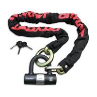 Citycat kettingslot art**** 180cm x10.5mm. met loop en mini beugelslot - thumbnail