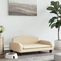 Hondenmand 70x45x30 cm stof crmekleurig - thumbnail