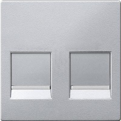 Merten MEG4562-0460 Netwerkdoos Afdekking Aluminium 1 stuk(s)