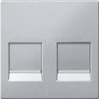 Merten MEG4562-0460 Netwerkdoos Afdekking Aluminium 1 stuk(s) - thumbnail