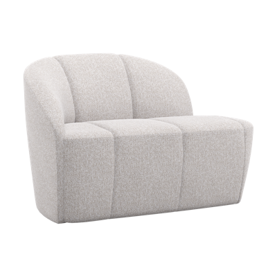 Woood Mojo 2-zits bankje arm links bouclé Ecru Melange