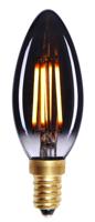 Highlight Lamp LED E14 kaars 4W 130LM 2200K Dimbaar rook - thumbnail