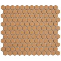 Mozaiek Tegel Hexagon 26x30 cm Mat Tuscany Gold The Mosaic Factory - thumbnail