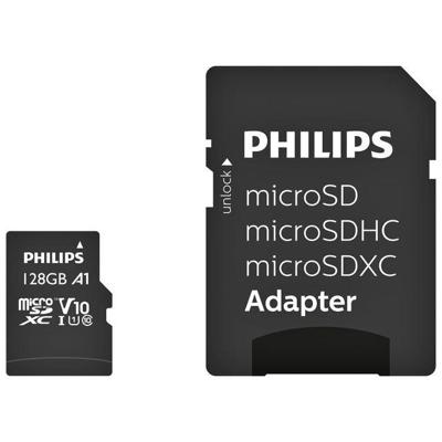 Geheugenkaart Philips micro SDXC Class 10 UHS-I U1 128GB | 10 stuks