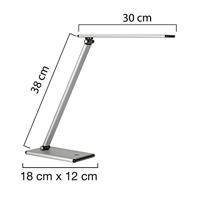 Bureaulamp Unilux Terra led aluminium grijs - thumbnail