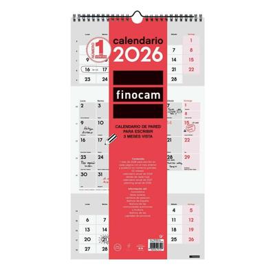 Muurkalender Finocam Papier 23,6 x 43 cm