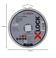 Bosch Accessories X-LOCK Standard for Inox WA 60 T BF 2608619267 Doorslijpschijf recht 125 mm 10 stuk(s) Metaal, RVS - thumbnail
