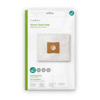 Nedis Stofzuigerzak | 10 Stuks | Synthetisch | voor Universeel | Wit | 1 stuks - DUBG120UNE10 DUBG120UNE10