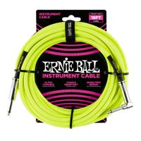 Ernie Ball 6085 Braided Instrument Cable, 5.5 meter, Neon Yellow - thumbnail