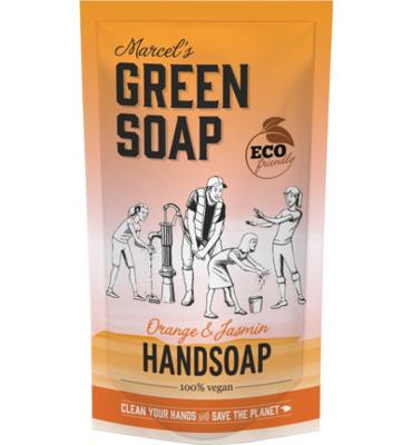 Marcel's Green Soap Handzeep sinaasappel & jasmijn navul 500 Milliliter