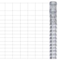 Tuinhek 50x1,6 m gegalvaniseerd staal zilverkleurig - thumbnail