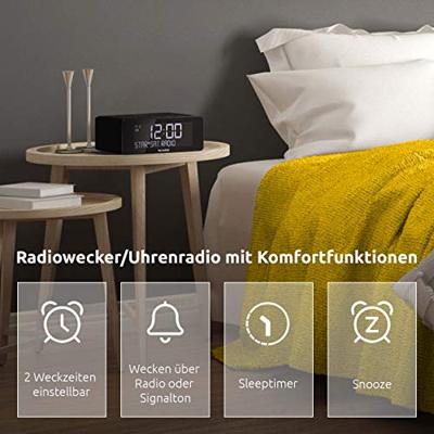 Technisat Digitradio 52 Wekkerradio Zwart - thumbnail