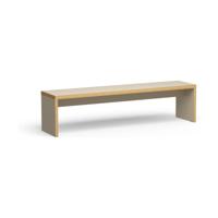 HKliving Dining Bench eetkamerbank 180 cm cream - thumbnail