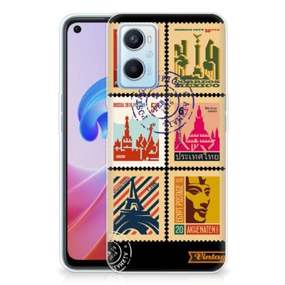 OPPO A96 | OPPO A76 | Silliconen Back Cover | Postzegels OPPO A96 | OPPO A76 | Silliconen Back Cover | Postzegels