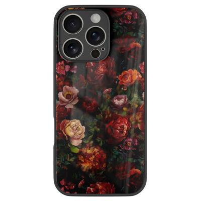 iPhone 16 Pro glazen hardcase - Floral garden iPhone 16 Pro glazen hardcase - Floral garden
