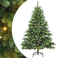 Kunstkerstboom met 150 LED met standaard Groen 150 cm PE en PVC - thumbnail
