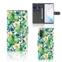 Samsung Galaxy Note 10 Hoesje Orchidee Groen - thumbnail