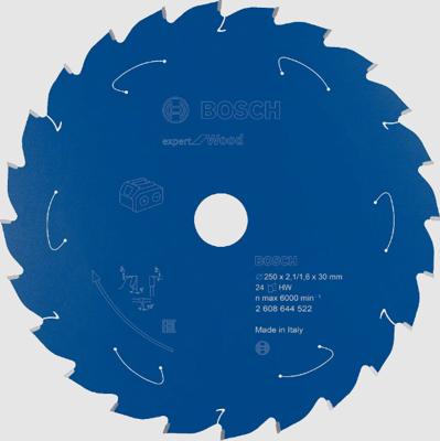 Bosch Accessories 2608644522 2608644522 Cirkelzaagblad 250 x 30 mm Aantal tanden: 24 1 stuk(s)
