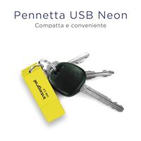 Integral Neon USB 3.0 stick, 64 GB, geel - thumbnail
