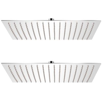 VidaXL Regendouchekoppen 2 st 30x40 cm roestvrij staal