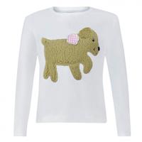 Ziegfeld T-shirt lange mouw Hond Kitty meisjes katoen - thumbnail