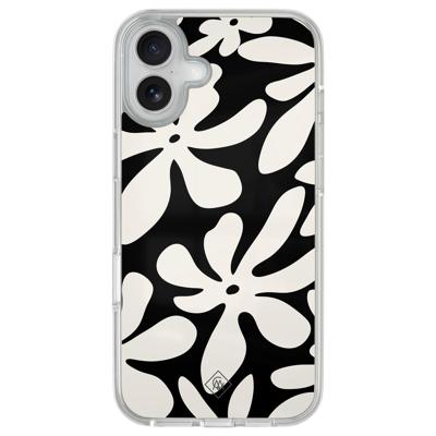 iPhone 16 hybride hoesje - Noir bloom