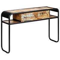 VidaXL Wandtafel 118x30x75 cm massief gerecycled hout - thumbnail