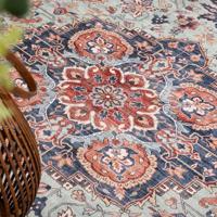 Heritaged Buitenkleed vierkant Vintage - Valenca Fino groen|blauw - - thumbnail