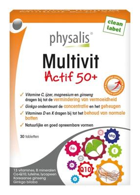 Physalis Multivit Actif 50+ 30Tabletten