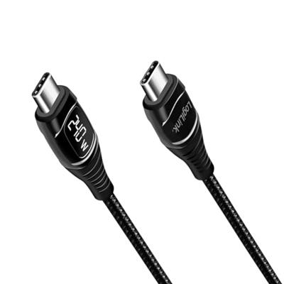 LogiLink USB-C-kabel USB 2.0 USB-A stekker 1.00 m Zwart Stekker past op beide manieren CU0181