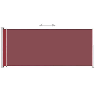 VidaXL Tuinscherm uittrekbaar 200x500 cm rood
