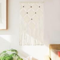 VidaXL Wandhanger macramé 40x80 cm katoen - thumbnail