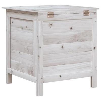Tuinbox 50x49x56,5 cm massief vurenhout wit - thumbnail
