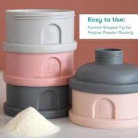 BEBA, Dosser Box, 4 compartimenten, Mineral Grey / Pink - thumbnail