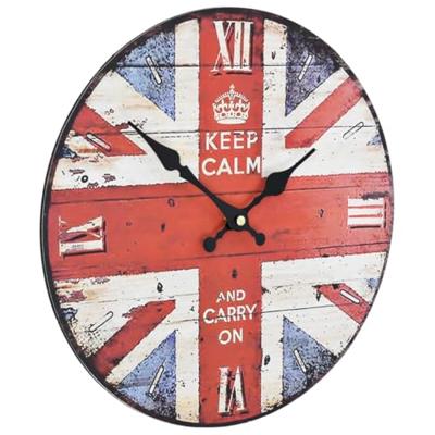 Wandklok vintage stijl 30 cm UK - thumbnail