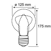 Paulmann 29077 LED-lamp Energielabel F (A - G) E27 Globe Lampion 4.3 W Warmwit (Ø x h) 125 mm x 175 mm 1 stuk(s) - thumbnail