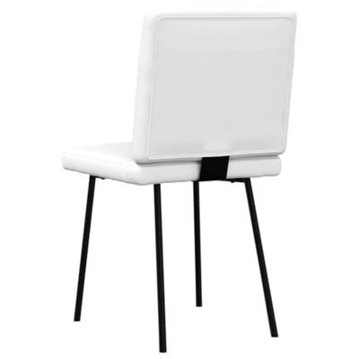 Eetkamerstoelen 2 st kunstleer wit Eetkamerstoelen 2 st kunstleer wit