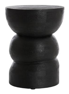 Light & Living Bijzettafel 'Azalio' 35cm, kleur Mat Zwart