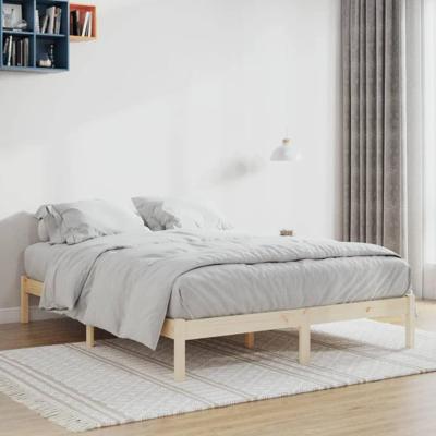 Bedframe zonder matras massief grenenhout 152x203 cm Queen