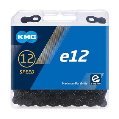 KMC ketting e12 blacktech, 1/2x11/128, 130 schakels, 5.2mm pin, 12-speed