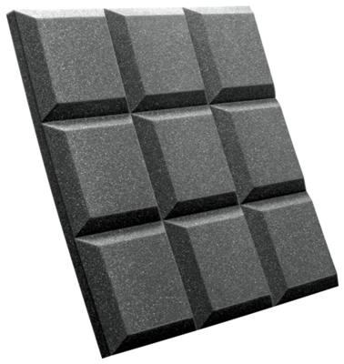 Auralex Studiofoam SonoFlat Grid Charcoal 61x61x5cm absorber grijs (8-delig)