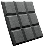 Auralex Studiofoam SonoFlat Grid Charcoal 61x61x5cm absorber grijs (8-delig) - thumbnail