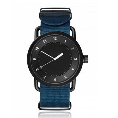 Retro Herenhorloge van LGT JWLS met Nylon Canvas Band Blauw Retro Herenhorloge van LGT JWLS met Nylon Canvas Band Blauw