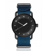 Retro Herenhorloge van LGT JWLS met Nylon Canvas Band Blauw - thumbnail