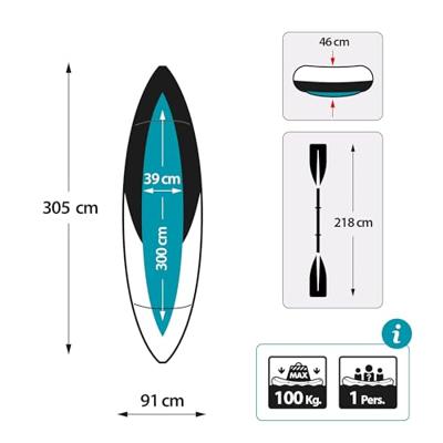 Opblaaskano Intex Excursion Pro 305 x 91 x 46 cm
