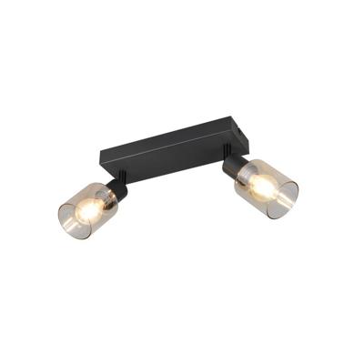 Trio PlafondlampCadiz zwart 2-lichts - R81782032