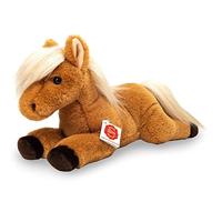 Pluchen paard liggend 34 cm TEDDY HERMANN bruin - thumbnail