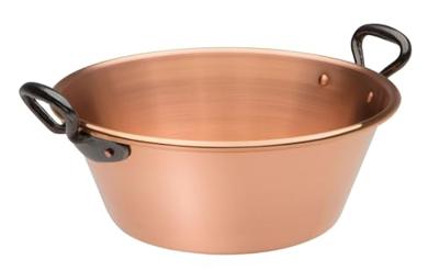 BAUMALU Jam bowl 26 cm koper 12/10 handgrepen gietijzer